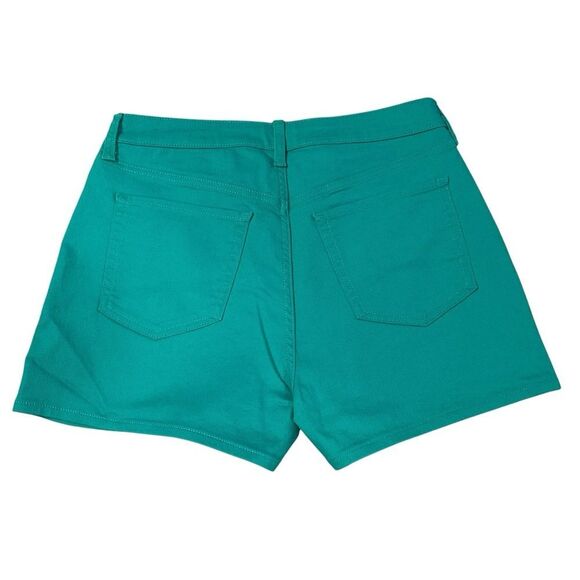 NWT Old Navy Teal WOW High Rise Denim Shorts - Size 10 - Picture 7 of 16